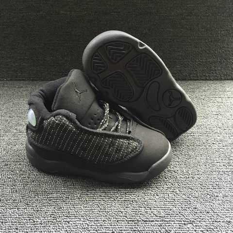 Nike Air Jordan 13 Kids Shoes Black-13 - Click Image to Close